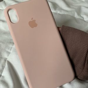 iPhone XS Max Pink Sand Silicone Case